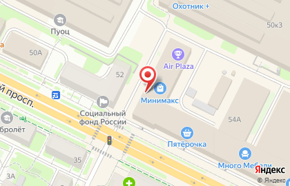 Магазин спецодежды Восток-Сервис на Октябрьском проспекте на карте