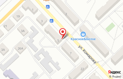 Фирма ВлАД на улице Комарова на карте