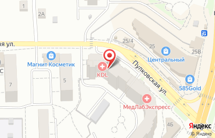 Медицинская лаборатория KDL в Орджоникидзевском районе на карте