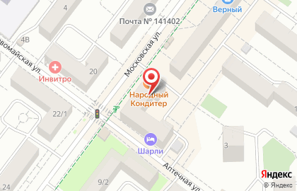 Магазин-бар Хмель & Солод на Московской улице на карте