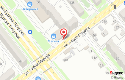 Магазин косметики и бытовой химии Магнит Косметик на улице Бурова-Петрова на карте
