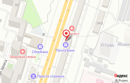 Почта Банк в Воронеже на карте