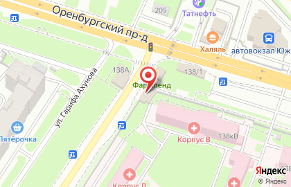 Республиканская клиническая больница на улице Оренбургский Тракт, 138Г на карте