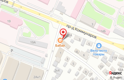 Кафе быстрого питания Бабай на Кондукторской улице на карте