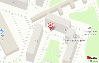 Центральная городская библиотека г. Мурманска на улице Капитана Орликовой на карте