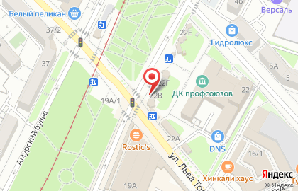 Евросеть на улице Льва Толстого на карте