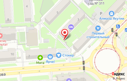 Киоск по ремонту обуви на площади Карла Маркса на карте
