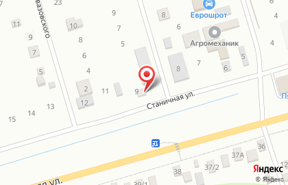 Кирпичный двор в Краснодаре на карте