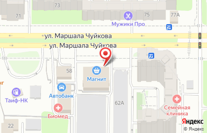 Гипермаркет Магнит в Казани на карте