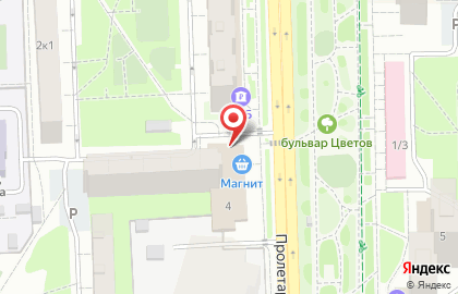 Магазин разливных напитков Фабрика на Пролетарской улице на карте
