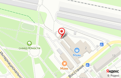 Мясной магазин №1 на улице Восстания на карте