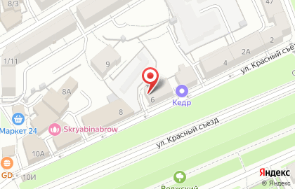 Автошкола Вираж в Кировском районе на карте