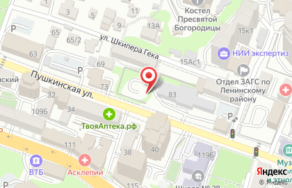 Автостоянка во Владивостоке на карте