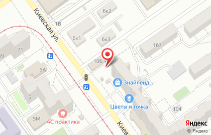 Супермаркет Светлячок на Киевской улице, 10б на карте