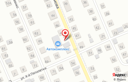 Автокомплекс в Первомайском районе на карте