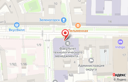 Национальный исследовательский университет Итмо на улице Чайковского на карте