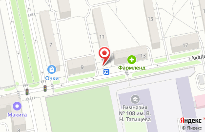 Магазин продуктов в Екатеринбурге на карте