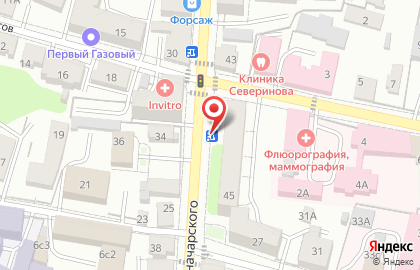Пресс-маркет Союзпечать на улице Луначарского на карте
