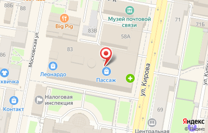 Subway на Московской улице на карте