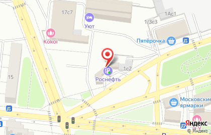 Технический центр Роснефть на метро Перово на карте