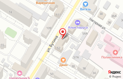 Бар-магазин Пивной Квадрат в Центральном районе на карте