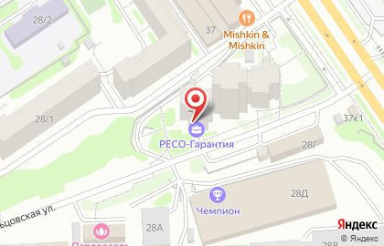 Страховое общество РЕСО-Гарантия в Заельцовском районе на карте