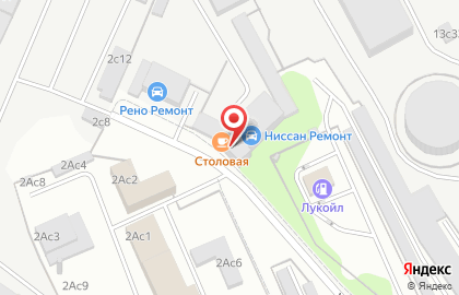 Столовая в Москве на карте