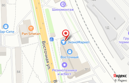 Магазин автозапчастей Exist.ru на Восточной улице на карте