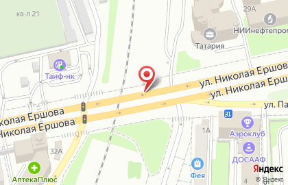 Корнер на улице Николая Ершова на карте