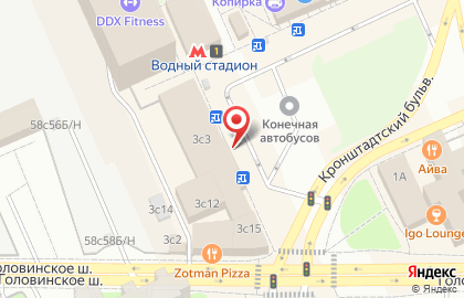 Сеть булочных Каравай СВ на Кронштадтском бульваре на карте