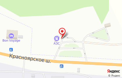 АЗС в Красноярске на карте