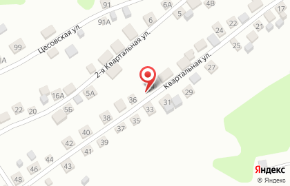 Продовольственный магазин Удача на Квартальной улице на карте