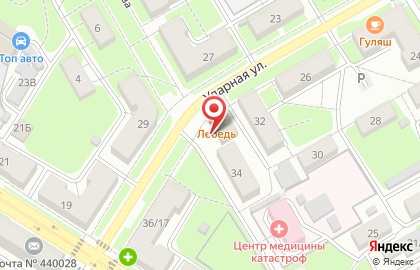 Киоск в Октябрьском районе на карте