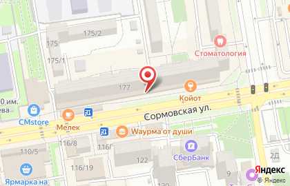 Магазин женской одежды Femme на Сормовской улице на карте