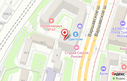 Центр паровых коктейлей Fire lounge на Варшавском шоссе на карте