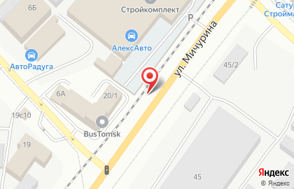Автоцентр Евразия в переулке Мичурина на карте