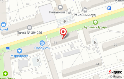 Зоомагазин Вертихвост в Коминтерновском районе на карте