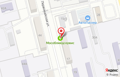 Государственная аптека Мособлмедсервис на Первомайской улице на карте