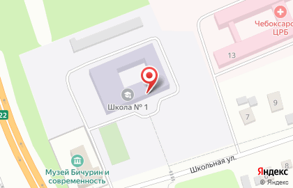 Кугесьская средняя общеобразовательная школа №1 на карте