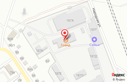 Техцентр Гранд на Народной улице на карте