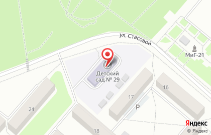 Детский сад №29 в Красноярске на карте