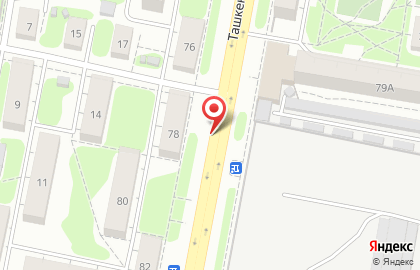 ООО СтройПроект на Ташкентской улице на карте