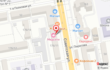 Студия по наращиванию ресниц на Советской улице на карте