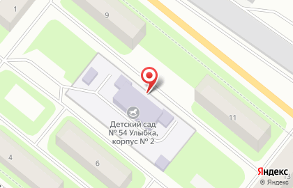 Детский сад №54 на Московской улице на карте