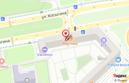 Коммерческий банк Спутник в Гагаринском районе на карте