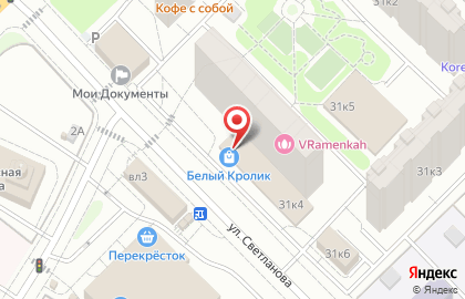 Банкомат СберБанк на Мичуринском проспекте, 31 к 4 на карте
