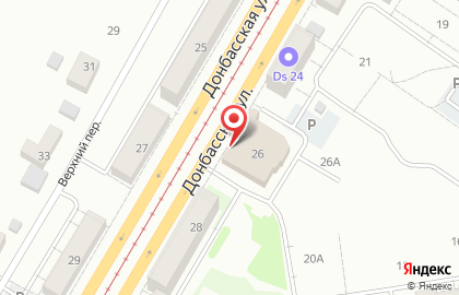 Банкомат СберБанк на Донбасской улице, 26 на карте