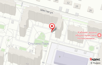 ЖК "Ольгино Парк" на карте