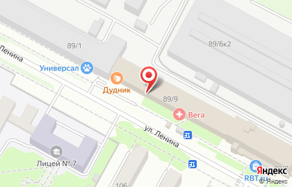 Фотостудия Атмосфера на улице Ленина на карте