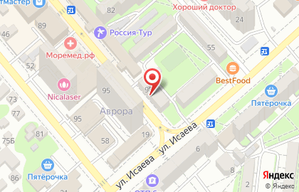 Город в Новороссийске на карте